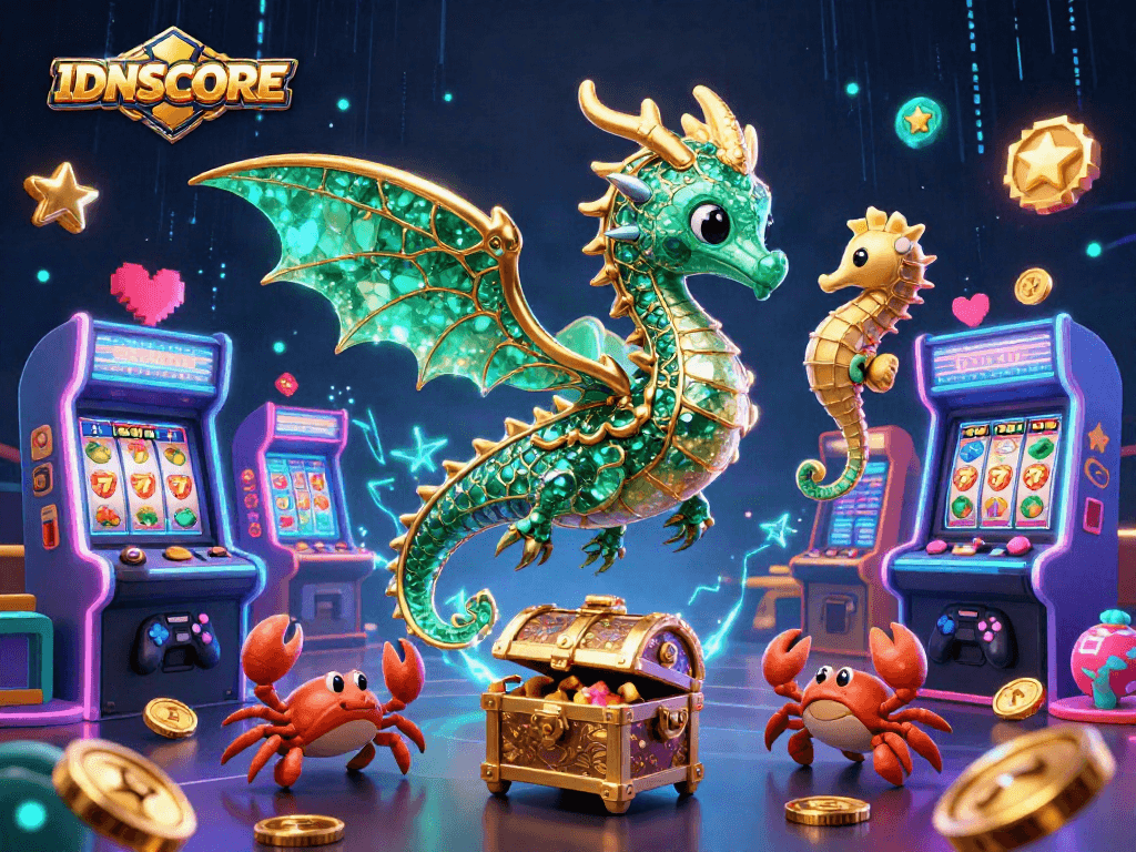 Experience thrilling gameplay at IDNSCORE with dynamic animated casino elements!