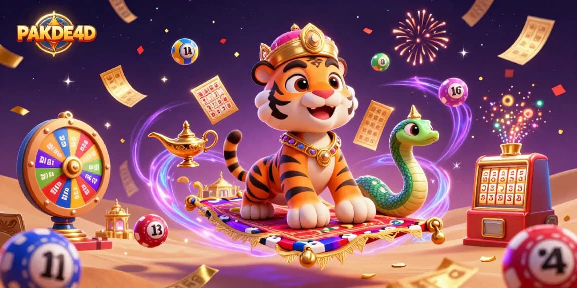 Play exciting lottery games with PAKDE4D's colorful balls and vibrant prize elements