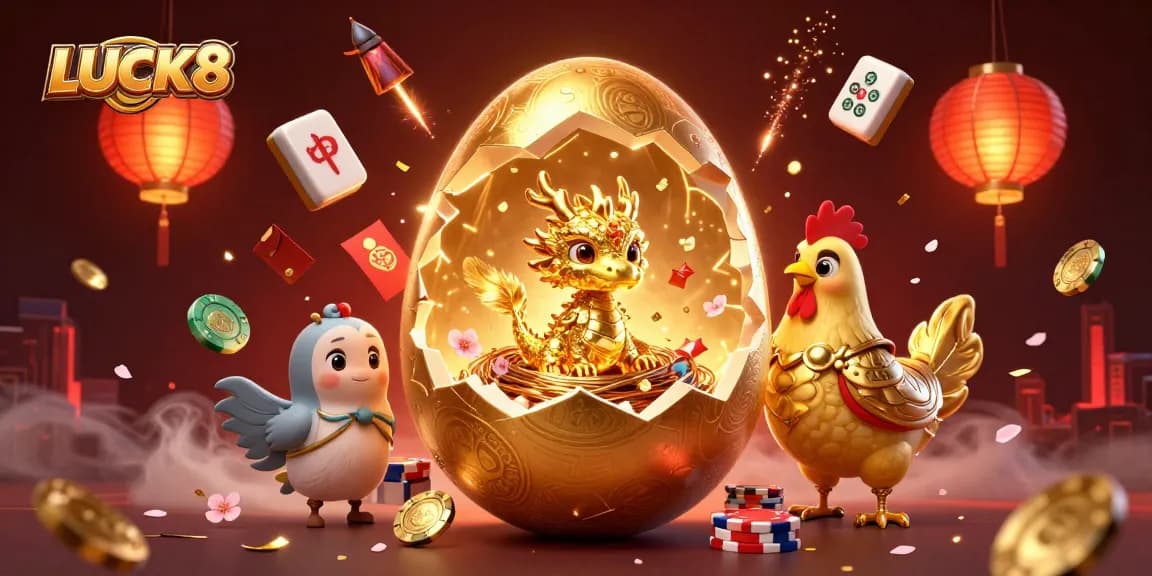 Bất ngờ khám phá LUCK8 với rồng vàng tinh khiết và poker chips trong khung cảnh hoành tráng