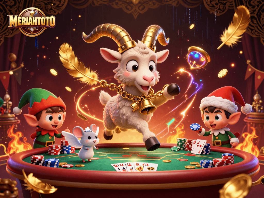 MERIAHTOTO menawarkan suasana kasino mendebarkan dengan karakter Krampus yang seimbang dalam suasana festival yang menyeramkan.