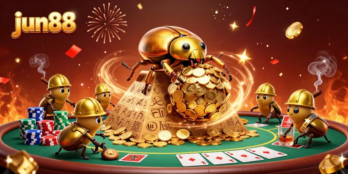 Experience thrilling gaming adventures with jun88 as golden beetles conquer the casino world!