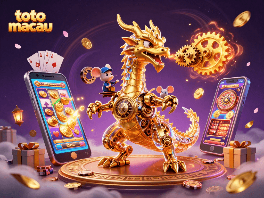 Raih pengalaman bermain toto macau dengan naga emas dan elemen kasino yang menawan.