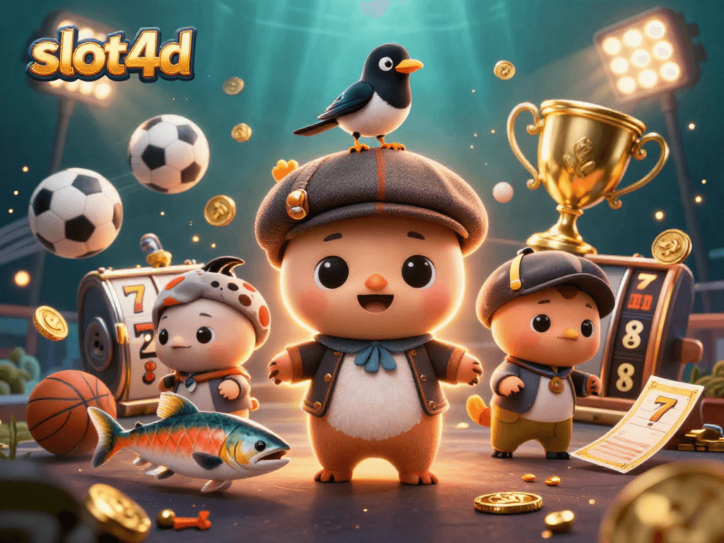 Play slots with slot4d, featuring a cute Nessie, playful magpie, and lively salmon.