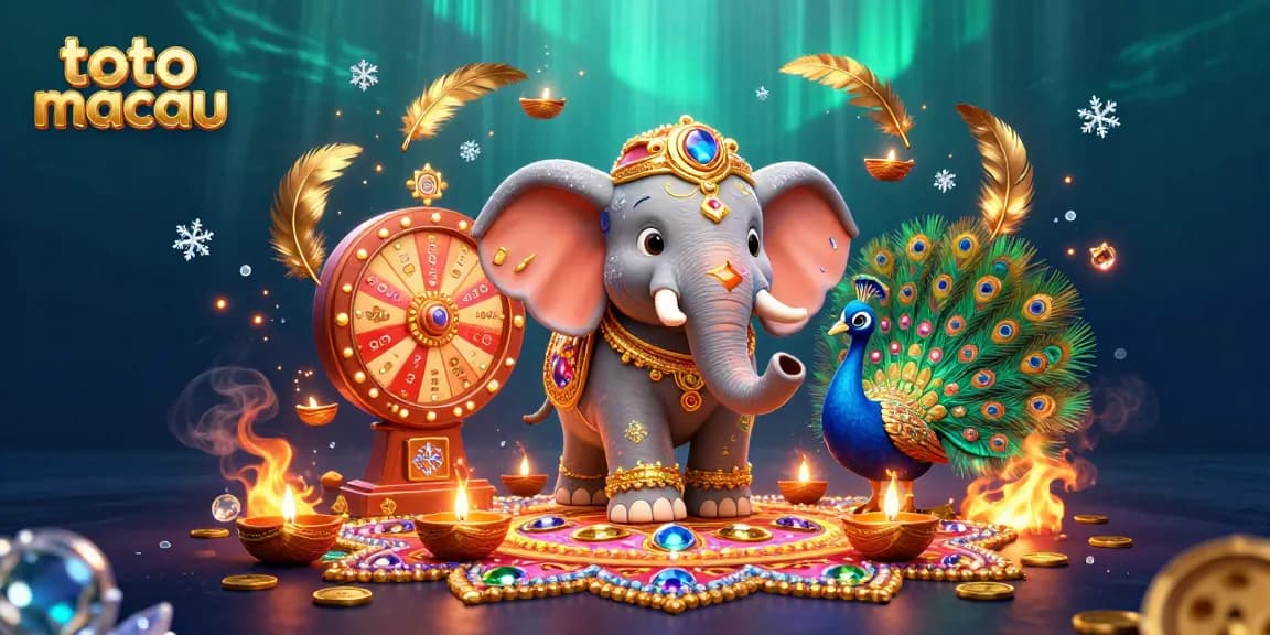 Experience thrilling draws through toto macau with vivid illustrations of festive elements and enchanting games.
