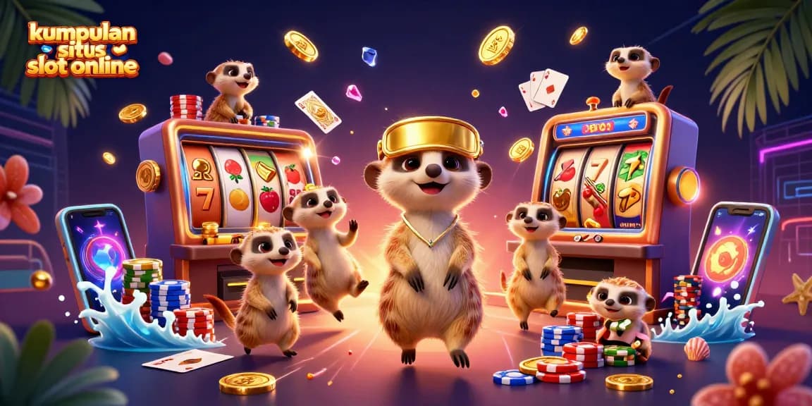 Engage with the exciting kumpulan situs slot online through dynamic cartoon meerkats and vibrant game elements.