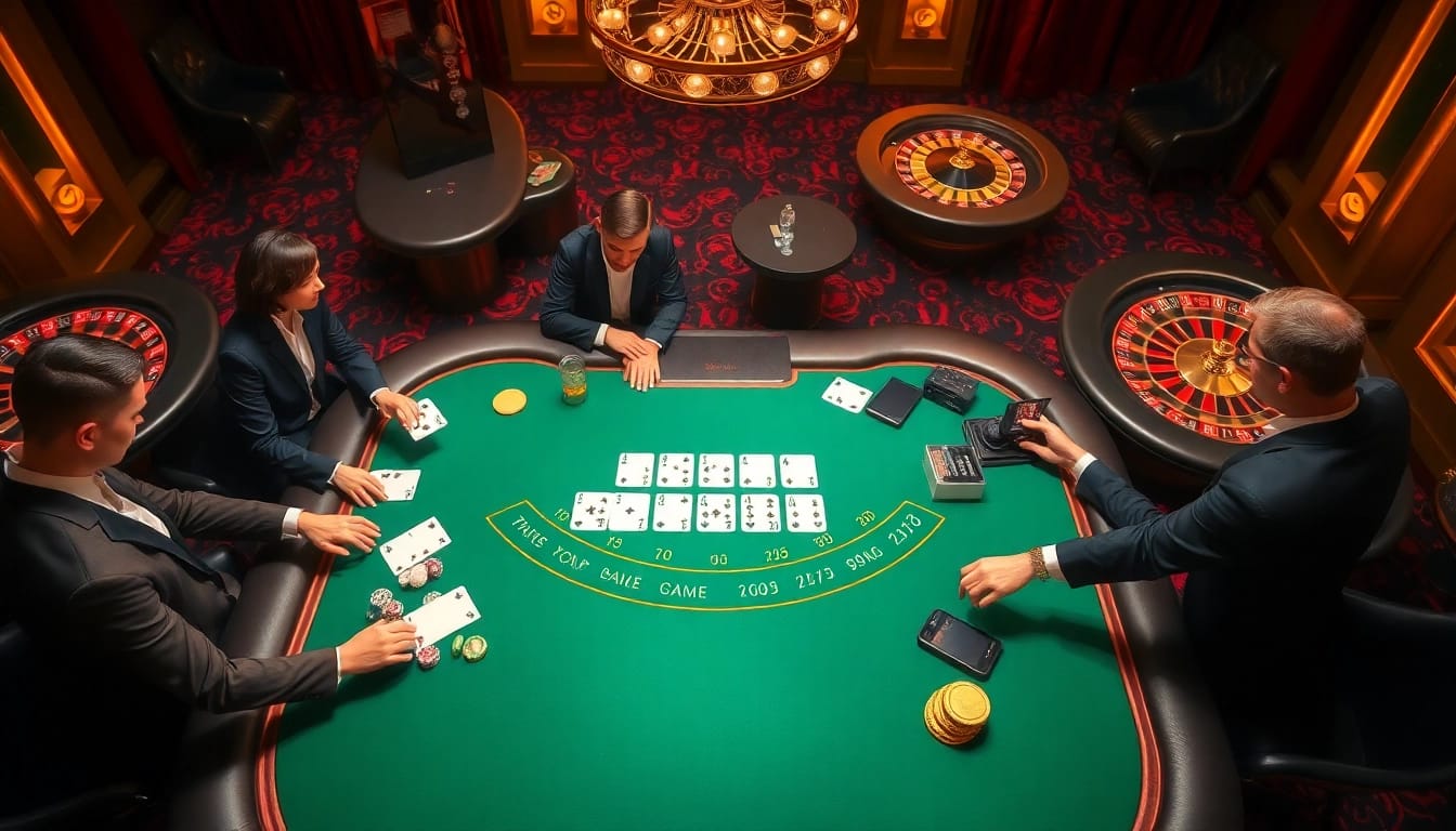 Experience the excitement of bj888's premier casino games with professional dealers at elegant tables.