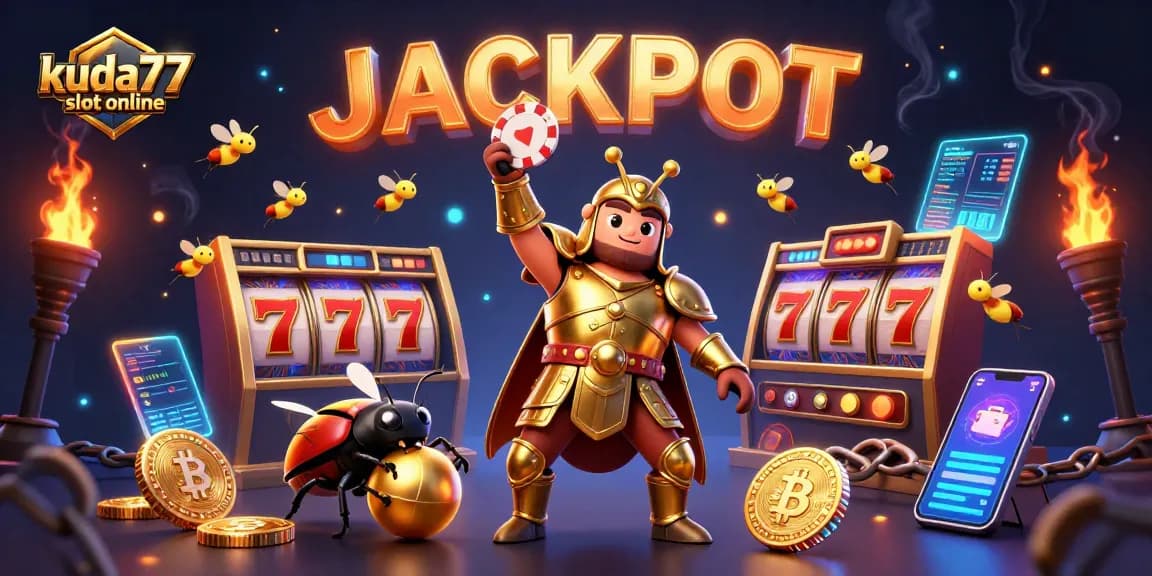 Menangkan hadiah di kuda77 slot online dengan jackpot berkilau dalam ilustrasi menarik ini.