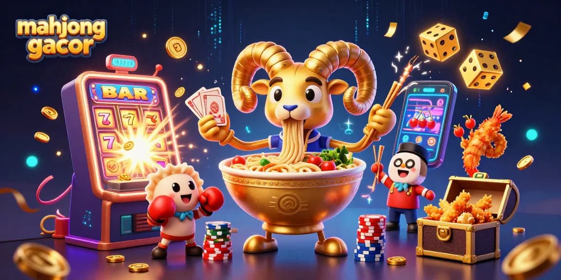 Experience the excitement of mahjong gacor with a vibrant casino scene featuring unique characters and engaging gameplay elements.