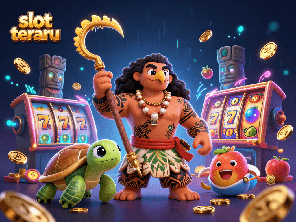 Experience exciting slots on slot terbaru with vibrant fruit symbols and dynamic jackpots shining through the design.