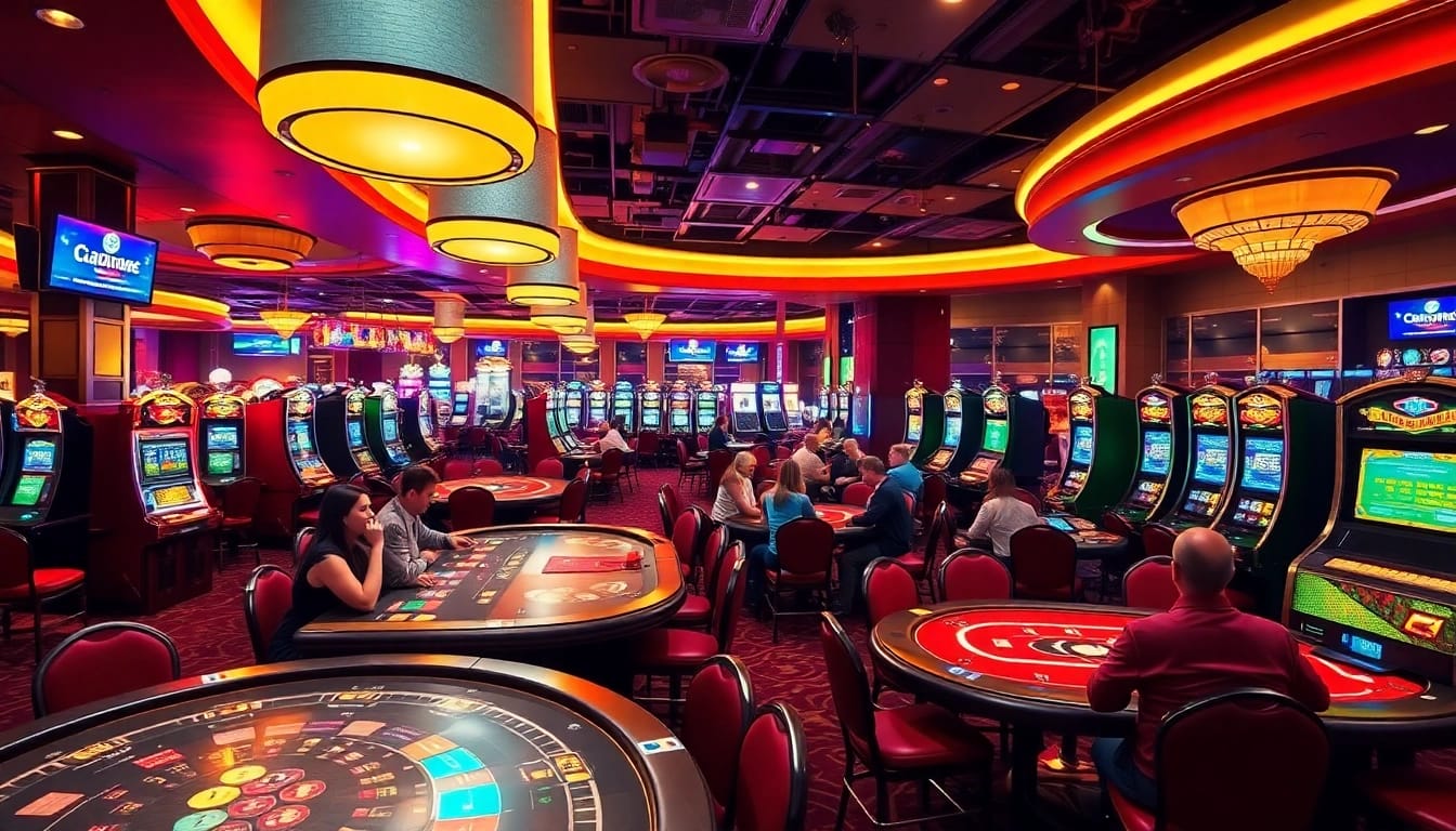 Menangkan permainan buntogel dengan semangat di kasino yang ramai.