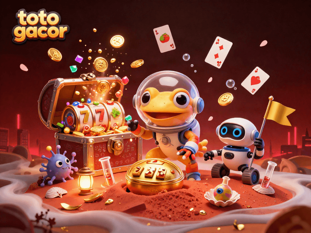 Menangkan berbagai jackpot di totogacor dengan karakter kartun Martian gecko yang menemukan kasino emas.