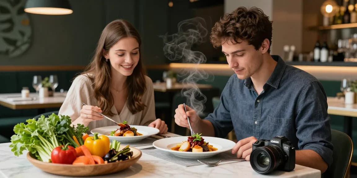 Savoring the Sydney303 Slot culinary experience in a modern restaurant setting.