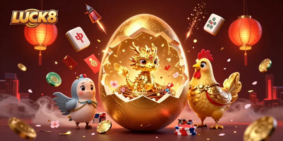 Bất ngờ khám phá LUCK8 với rồng vàng tinh khiết và poker chips trong khung cảnh hoành tráng