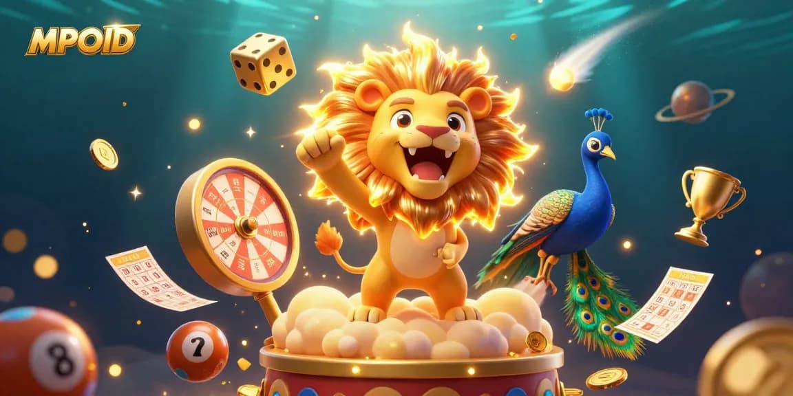 Experience the thrill of MPOID with vibrant lottery-themed digital illustration showcasing winning moments.