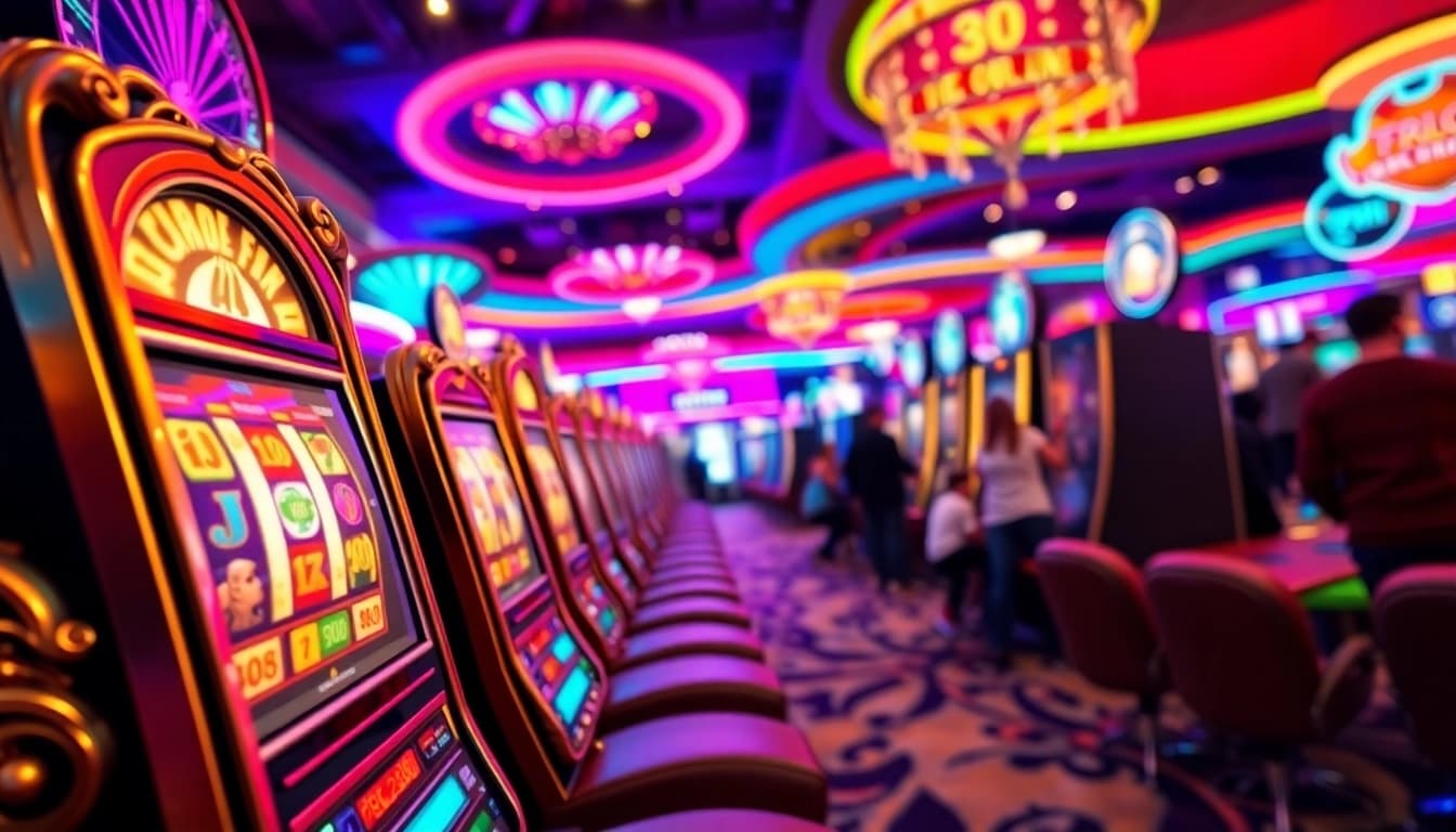 Menggairahkan suasana dengan situs slot gacor di kasino dengan mesin slot berdesain mewah.