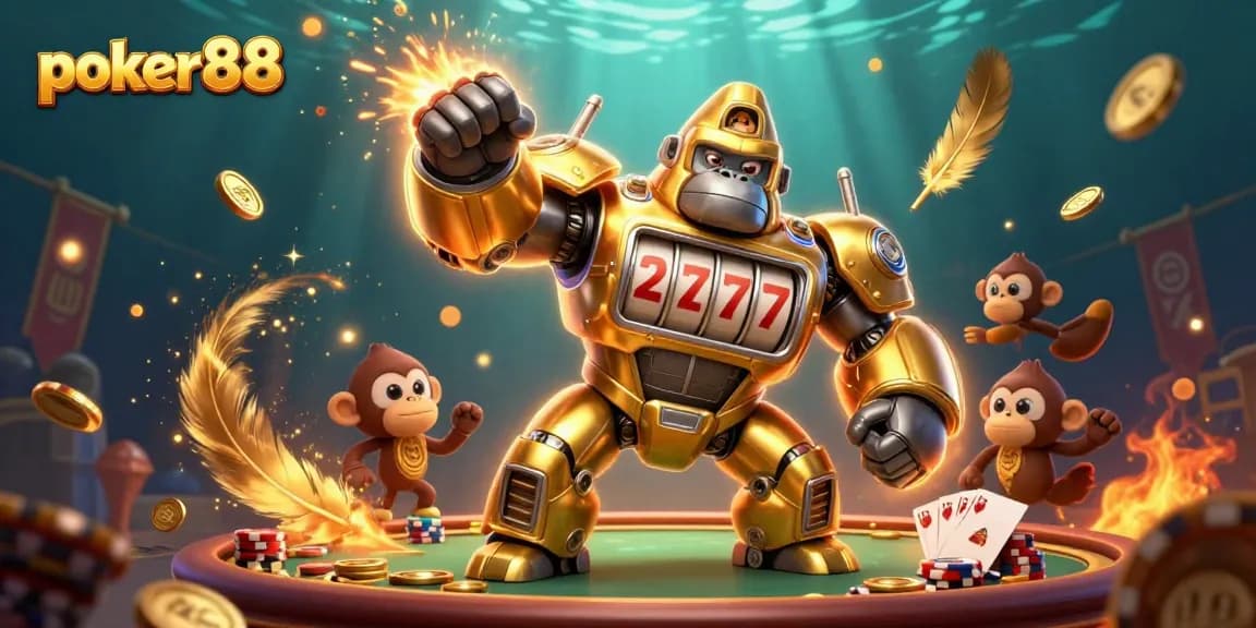 Permainan poker88 yang menarik dihadirkan dengan efek visual yang penuh semangat.