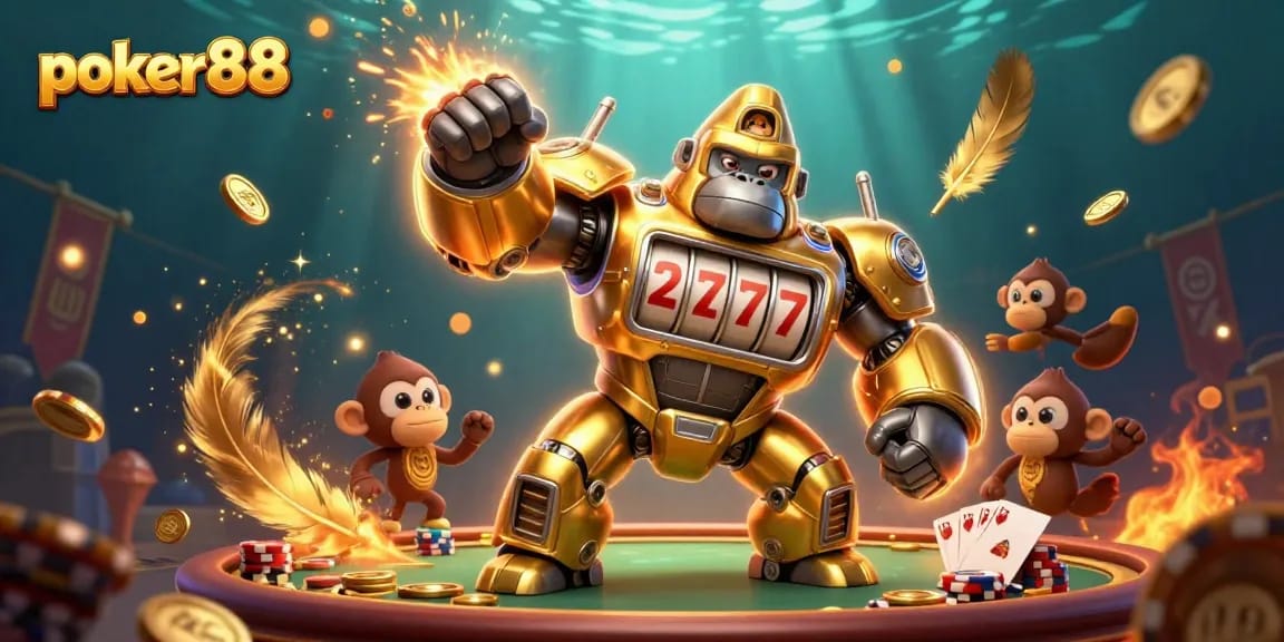 Permainan poker88 yang menarik dihadirkan dengan efek visual yang penuh semangat.