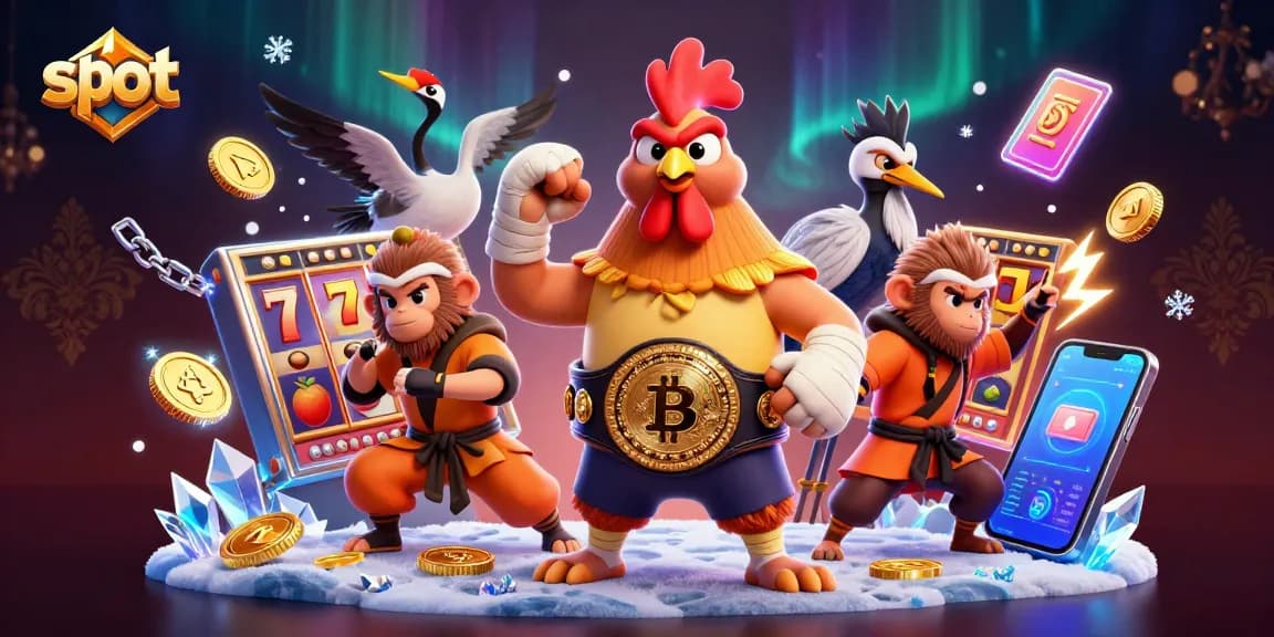 Spin to win with slot games as a Muay Thai rooster, Shaolin monkey, and crane master unite!