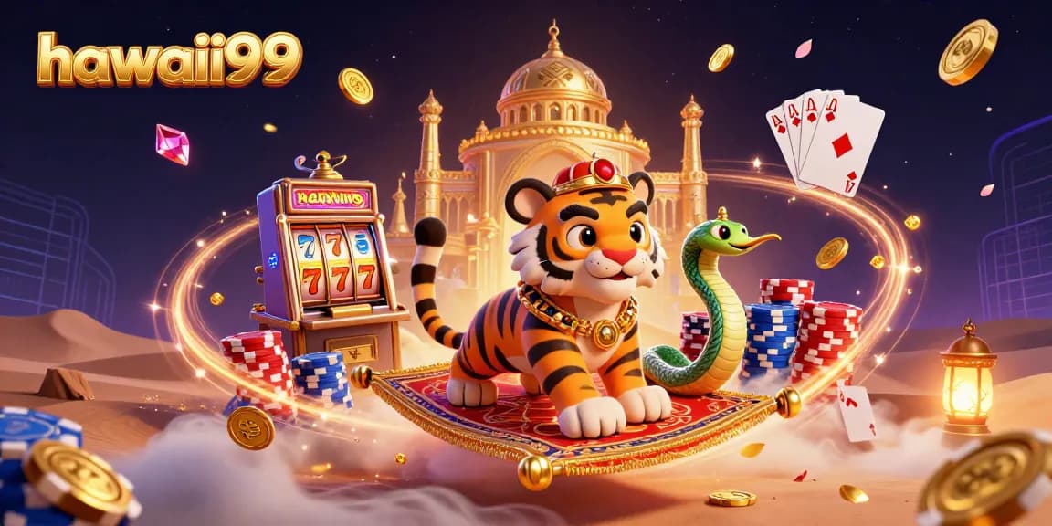 Engage in exciting gameplay at hawaii99 with vibrant casino elements and 3D characters.