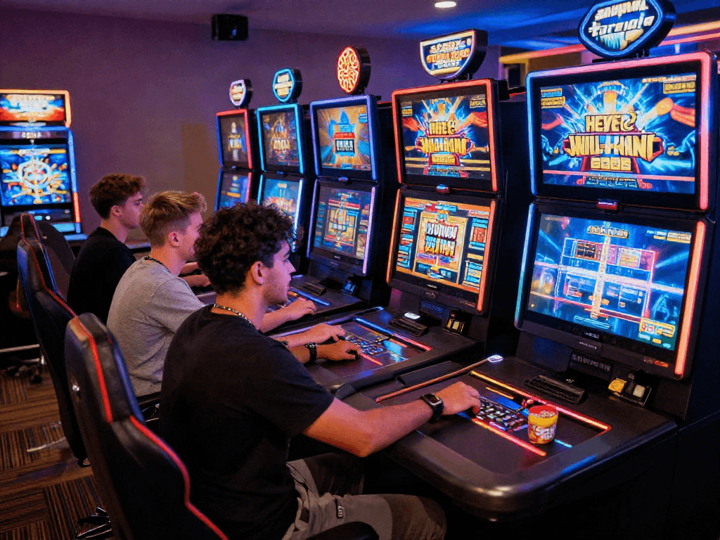 Pengalaman bermain situs slot online yang mendebarkan dengan grafik warna-warni dan suasana yang ceria.