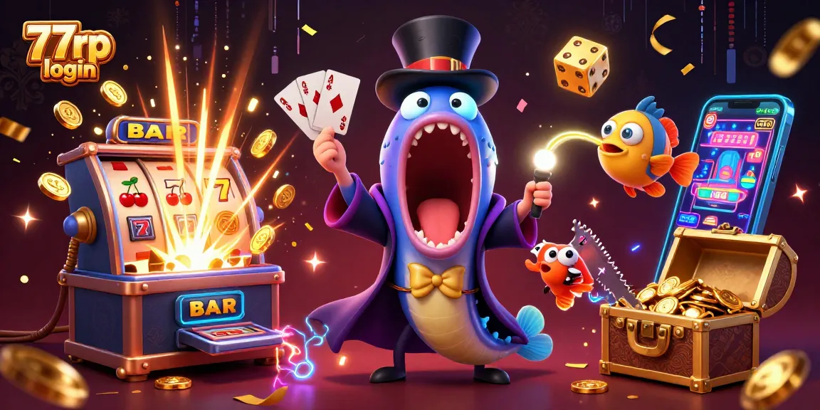 Experience exciting 77rp login gameplay with vibrant animations and rich casino elements!