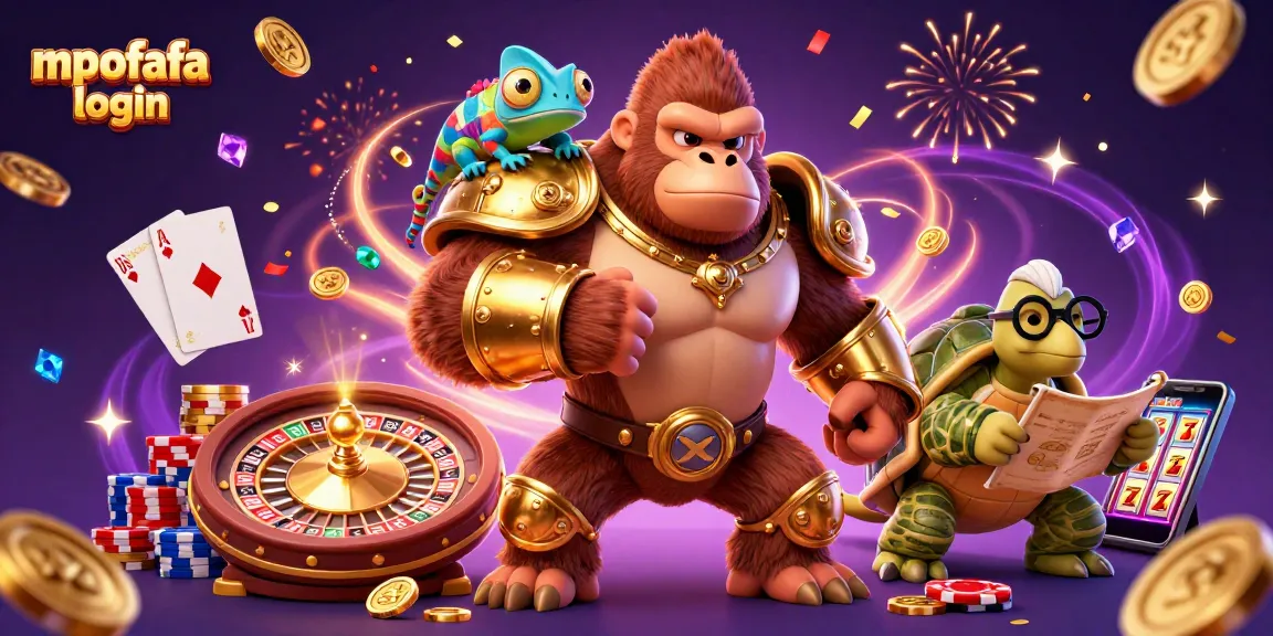 Experience the excitement of gaming with the mpofafa login scene featuring vibrant characters and engaging casino elements.