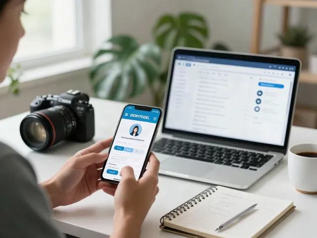 DEWITOGEL navigasi aplikasi dengan pengguna di ruang kerja modern