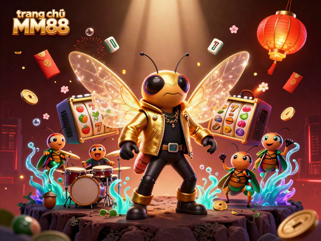 Engage with trang chủ MM88 through vibrant gaming action featuring dynamic characters and lucky symbols.