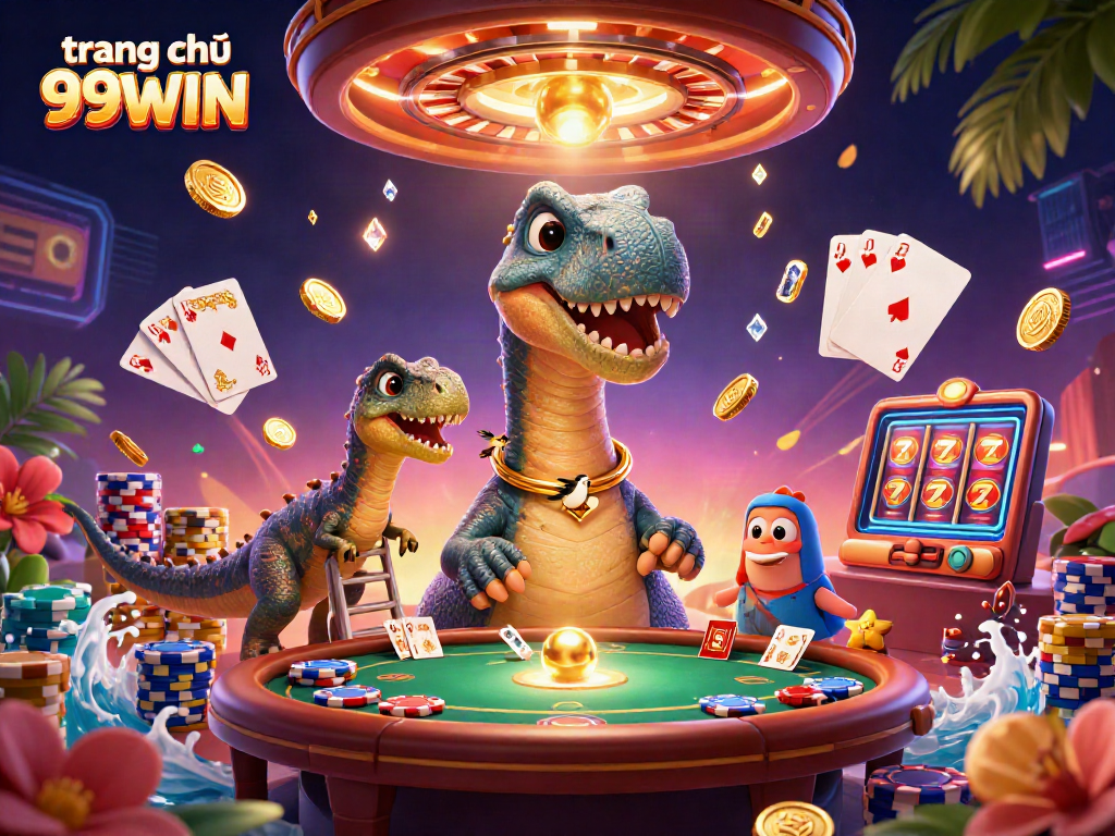 Engage with the vibrant gaming world of trang chủ 99WIN featuring unique characters and lively casino elements.
