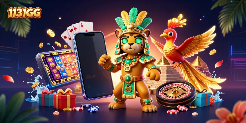 Menangkan hadiah di 1131GG dengan permainan yang terinspirasi oleh karakter Mayan dan teknologi modern.