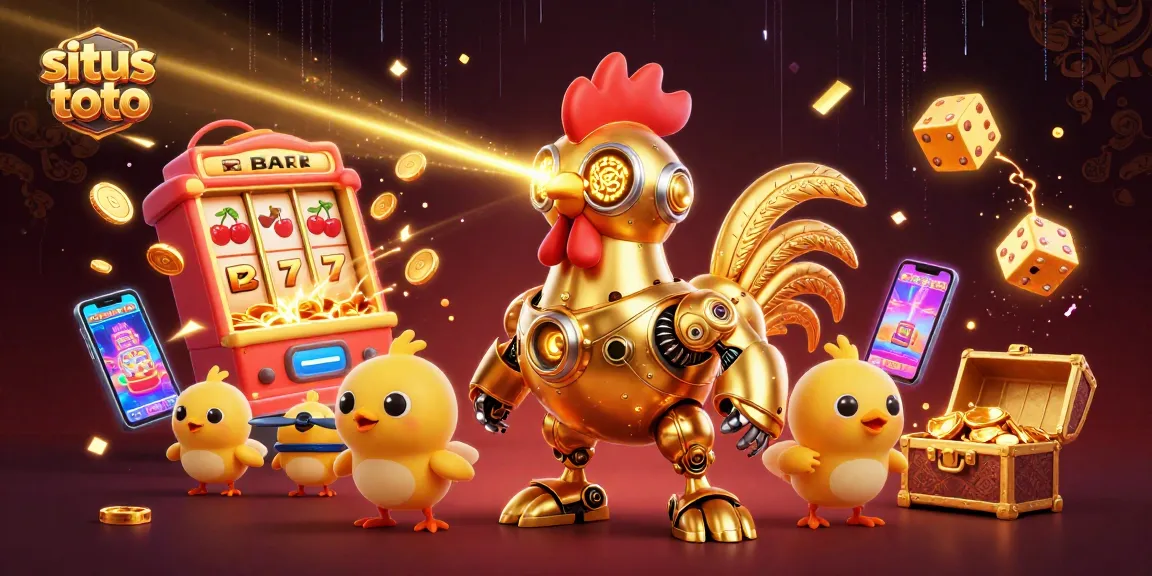 Menangkan jackpot di situs toto dengan robot ayam emas dan permainan kasino interaktif.