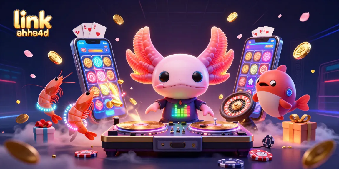 Permainan menarik di link ahha4d dengan ilustrasi DJ axolotl dan elemen kasino yang kaya