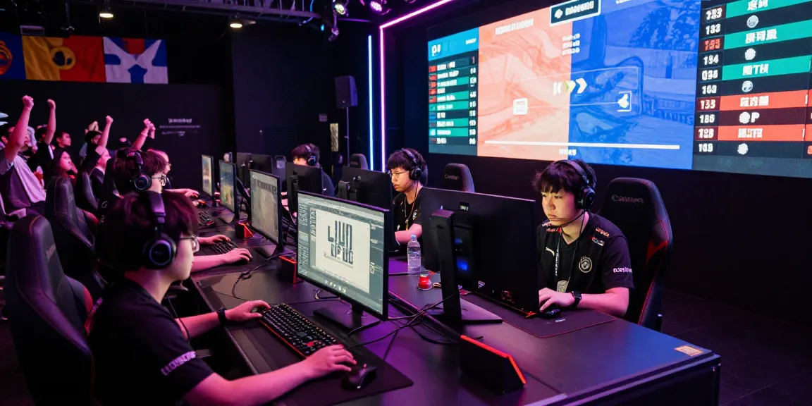 Tim eSports berkompetisi dengan antusiasme di arena ligagalaxy.
