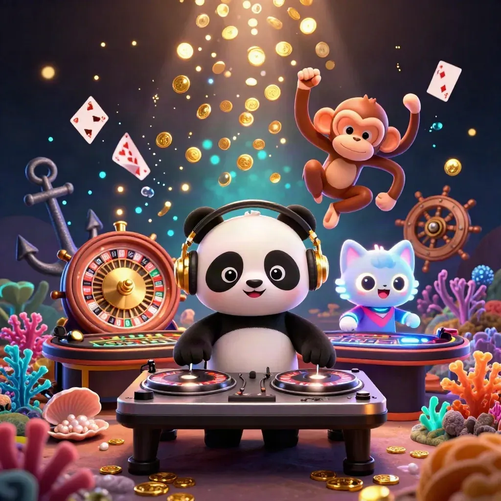 Panitia panda DJ, monyet breakdance, dan kucing rave di bawah laut mewah.