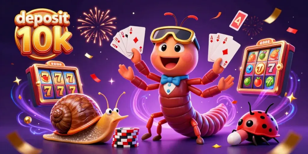 Taruhan slot deposit 10k dengan dealer unik dan koin emas berkilauan