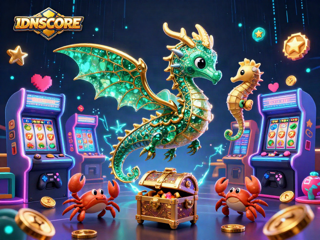 Experience thrilling gameplay at IDNSCORE with dynamic animated casino elements!