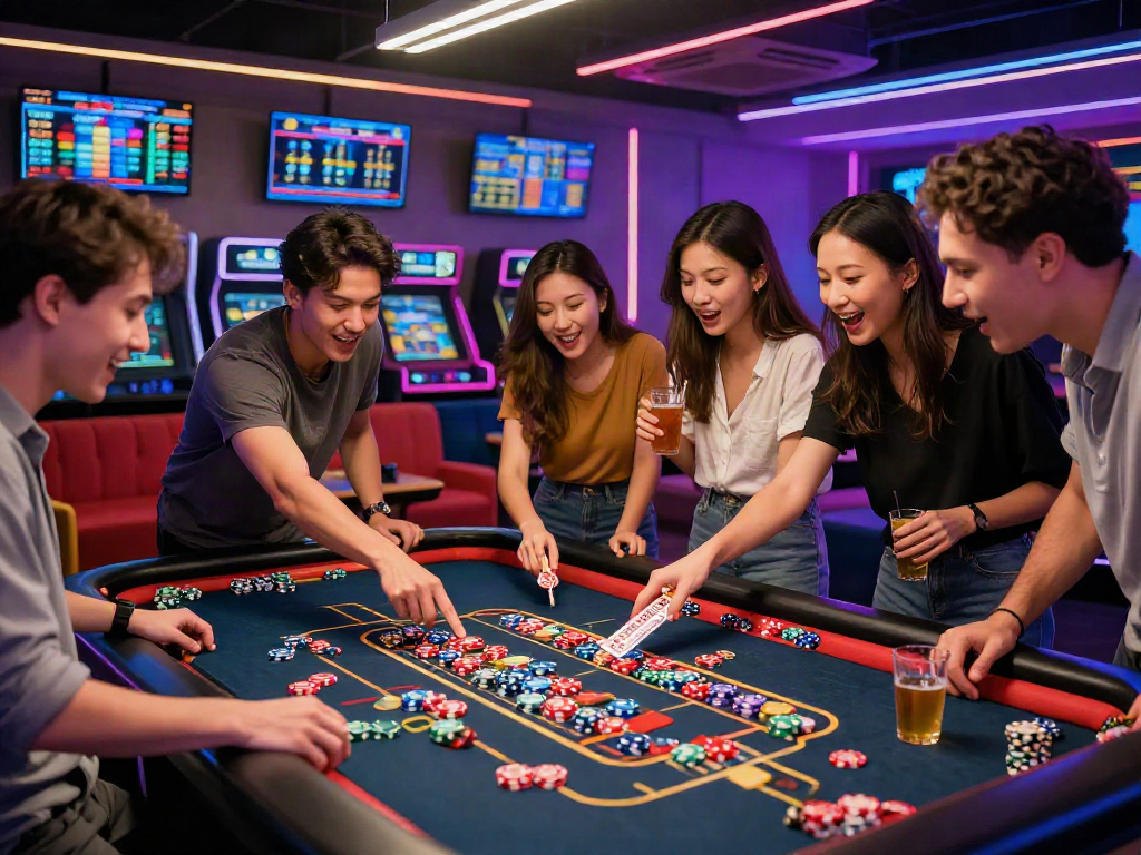 Keberuntungan dalam toto togel saat bermain di lounge modern dengan teman-teman.