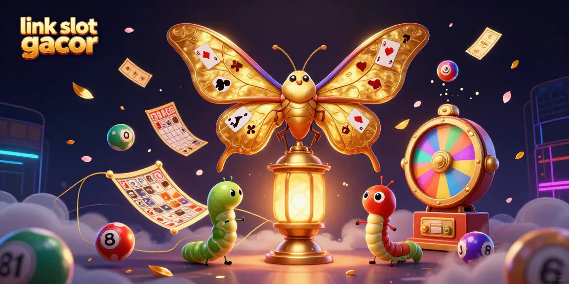 Jelajahi link slot gacor dengan ilustrasi 3D menakjubkan yang menampilkan elemen permainan kasino.