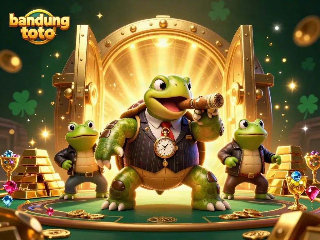 Engage with bandung toto as the snapping turtle leads in a vibrant casino scene filled with treasures and excitement.