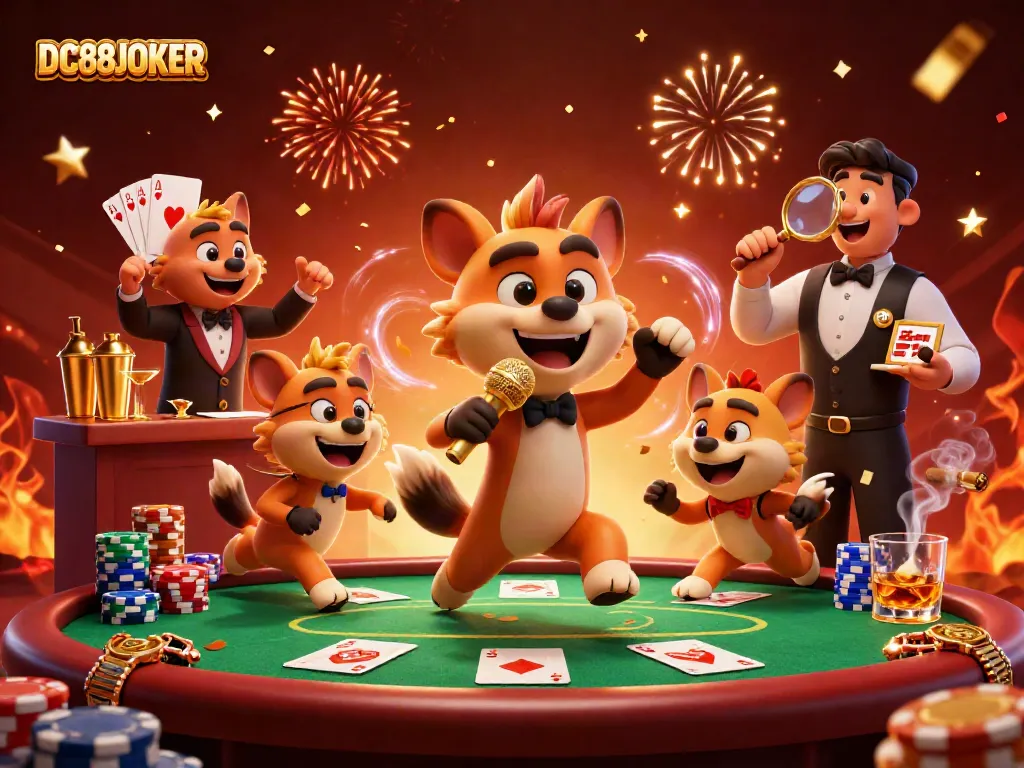 Experience winning moments with the comedic hyenas at DC88JOKER casino as they mix fun and gambling.