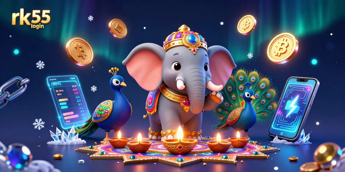 Experience rk55 login smoothly with vibrant casino graphics depicting excitement and charm.