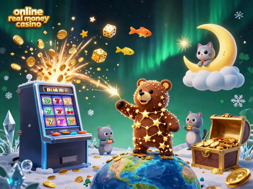 Play and win at the ultimate online real money casino with exciting 3D characters and vibrant game elements.