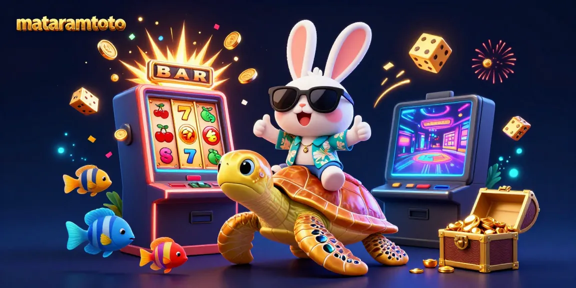 Experience winning excitement at mataramtoto with lucky characters, vibrant casino elements, and jackpot explosions.