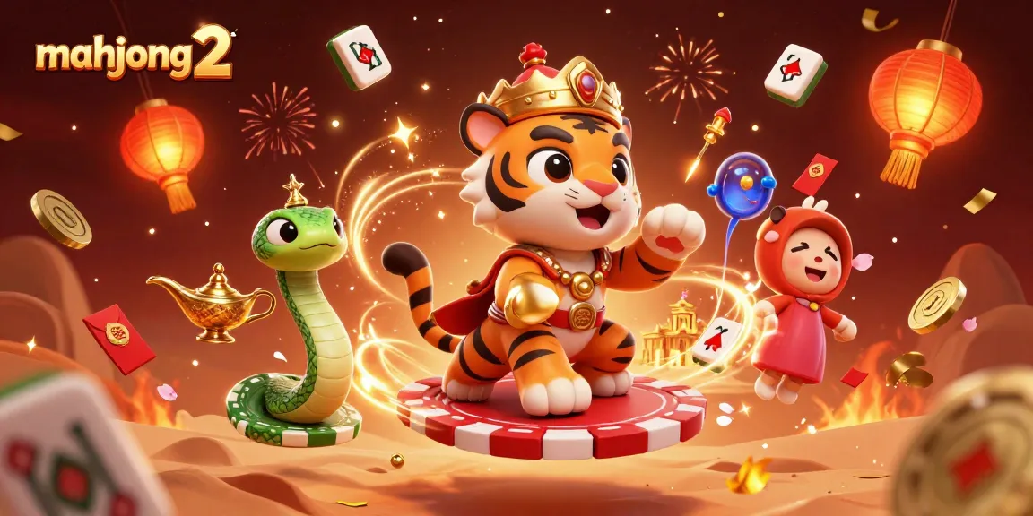 Play mahjong 2 with vibrant tiles and golden elements in a lively casino setting.