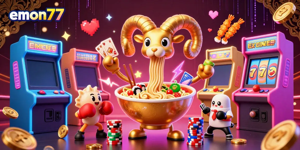 Experience exhilarating wins with emon77 featuring dynamic gameplay elements in vibrant cartoon style.