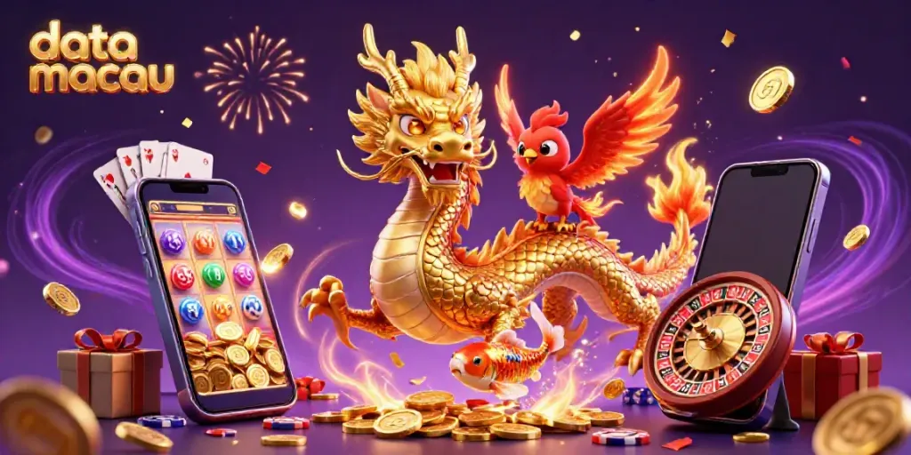 Melihat hasil data macau terbaru, naga emas dan phoenix merah mengelilingi jackpot berlimpah.