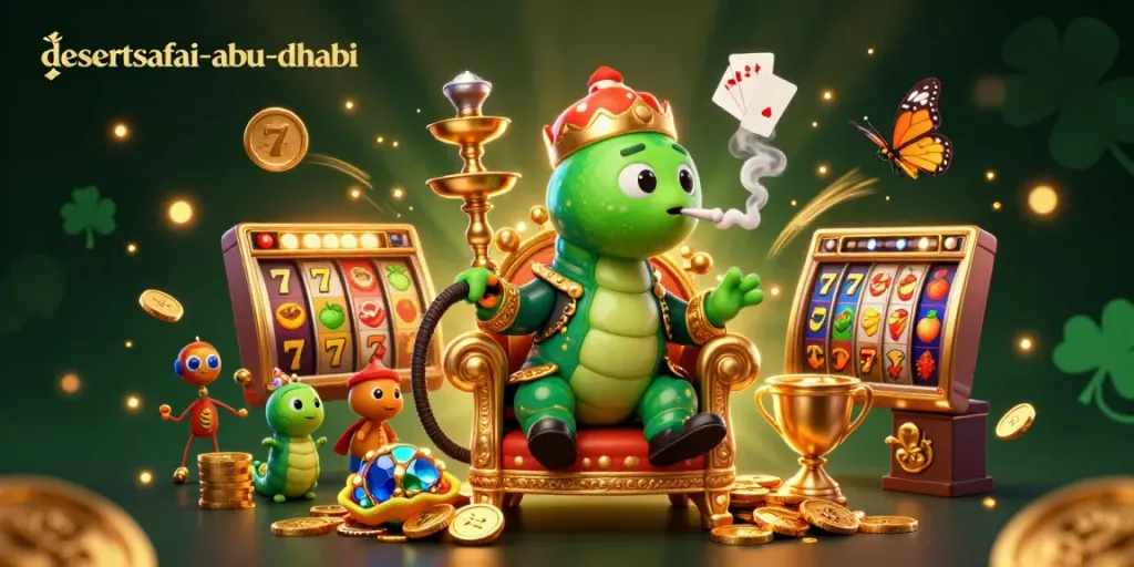 Menemukan keasyikan slot gacor di desertsafari-abu-dhabi dengan gambar karakter dan simbol yang memukau.