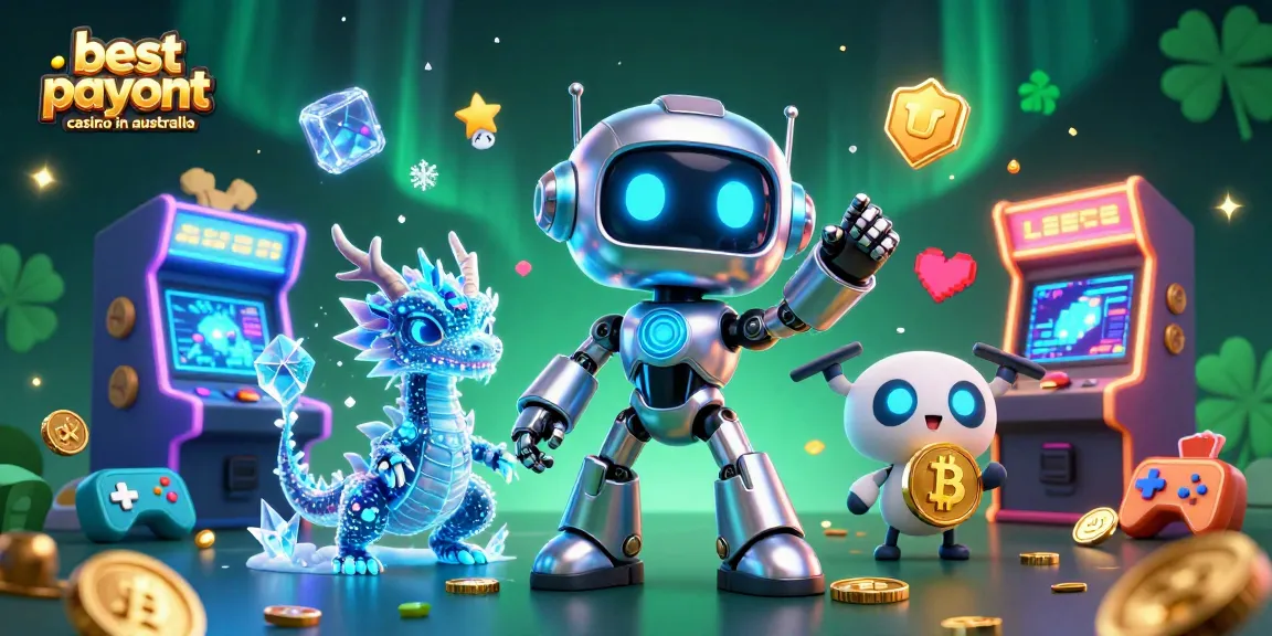 Experience the excitement at the best payout casino in Australia with vibrant 3D characters and gaming elements.