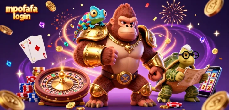Experience the excitement of gaming with the mpofafa login scene featuring vibrant characters and engaging casino elements.