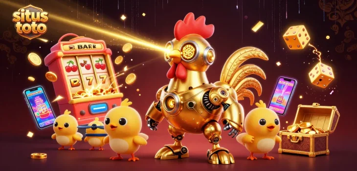 Menangkan jackpot di situs toto dengan robot ayam emas dan permainan kasino interaktif.